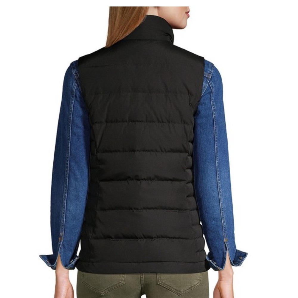 Lands' End Black Puffer Vest NWT - Picture 2 of 9